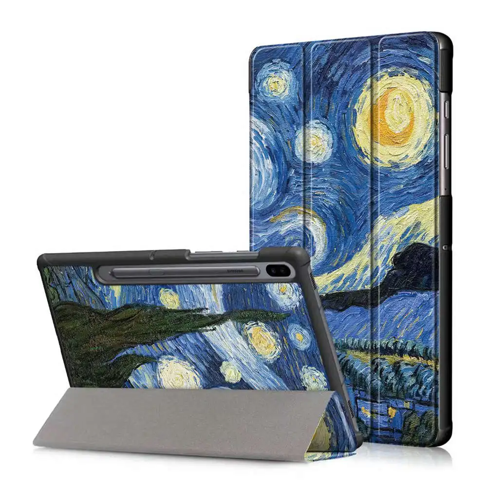 Умный Магнитный чехол из искусственной кожи для Samsung Galaxy Tab S6 10,5 SM-T860 SM-T865 10," планшет Funda Capa Чехол+ пленка для экрана+ ручка