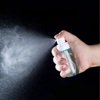 

4 Pack Random Color Fine Mist Spray Bottle PETG Empty Clear Refillable Travel Essences Rose Water Mister Container