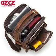 GZCZ Качественная мужская сумка-мессенджер, маленькая модная мужская сумка из натуральной кожи на плечо, деловая Повседневная сумка через плечо, известный бренд