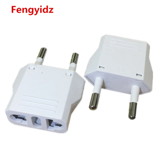 Adaptador de corriente de EE. UU., adaptador de viaje europeo A americano,  convertidor de CA de 2 pines, adaptador de enchufe tipo A, toma de  corriente eléctrica - AliExpress