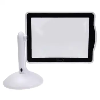 

Portable 3X Desktop Magnifying Glass With Led Light Illuminated Magnifier Screen 180 Degree Rotation Third Hand Older Reading