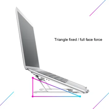 

Aluminum Alloy Adjustable Laptop Stand Metal Laptop Support Holder Mount Desktop Bracket