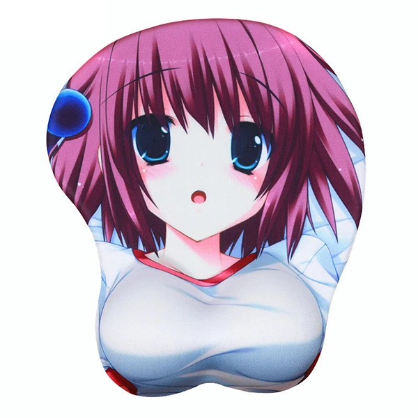 FFFAS 3D коврик для мыши Stereoscop эргономичный сексуальный коврик для мыши Oppai Busty Boob аниме девушка геймер подставка для запястья коврик для мыши для ноутбука ПК клавиатура - Цвет: 3D mouse pad