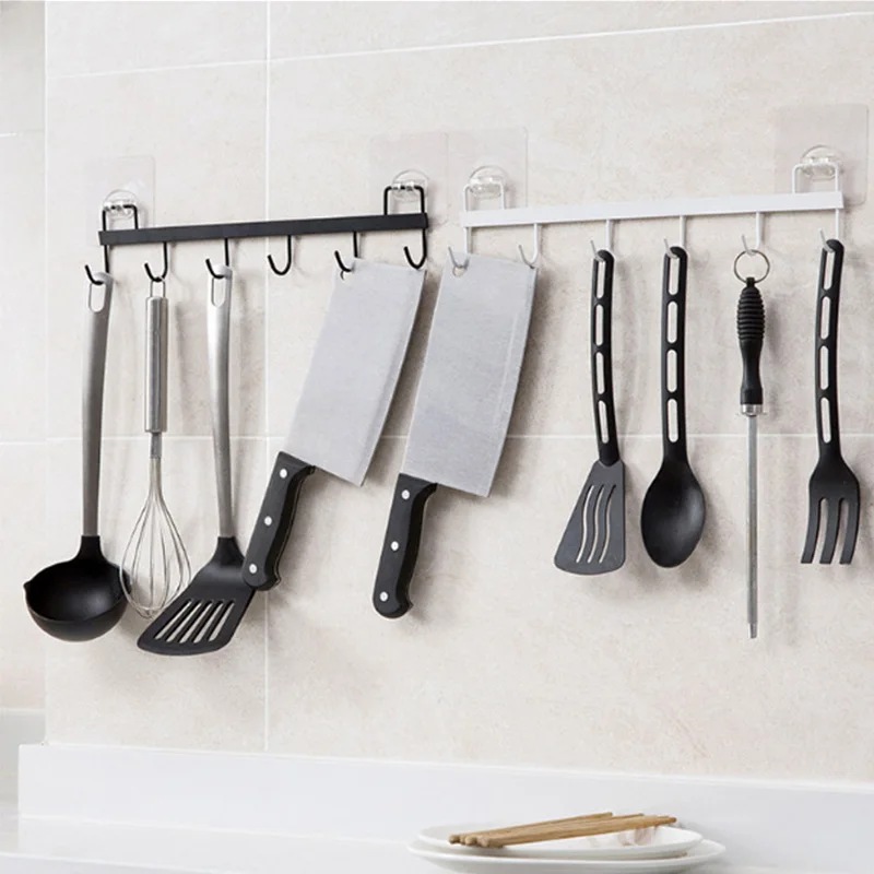 Hook Kitchen Utensils Hook Bathroom Wall Hanging Kitchen Tools Wrought Iron Nail Free Load