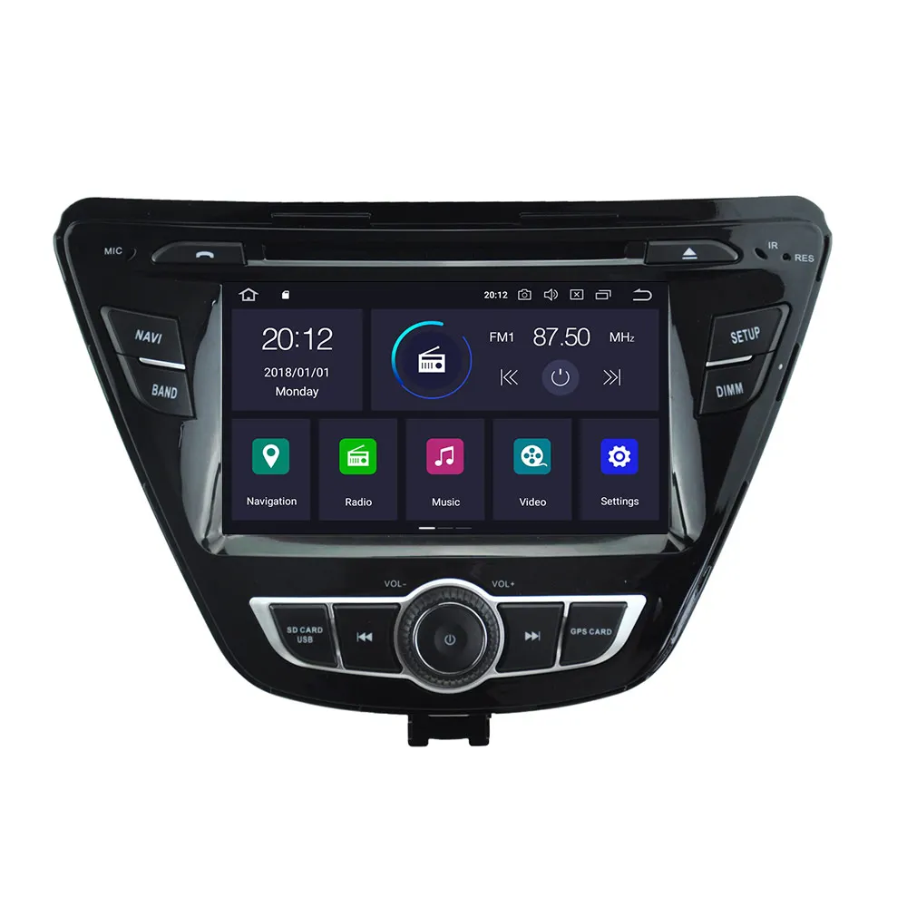 Android 10,0 Автомобильный dvd радио Мультимедиа Видео плеер Navi gps для hyundai Elantra+ Avante(MD) аудио стерео головное устройство карта