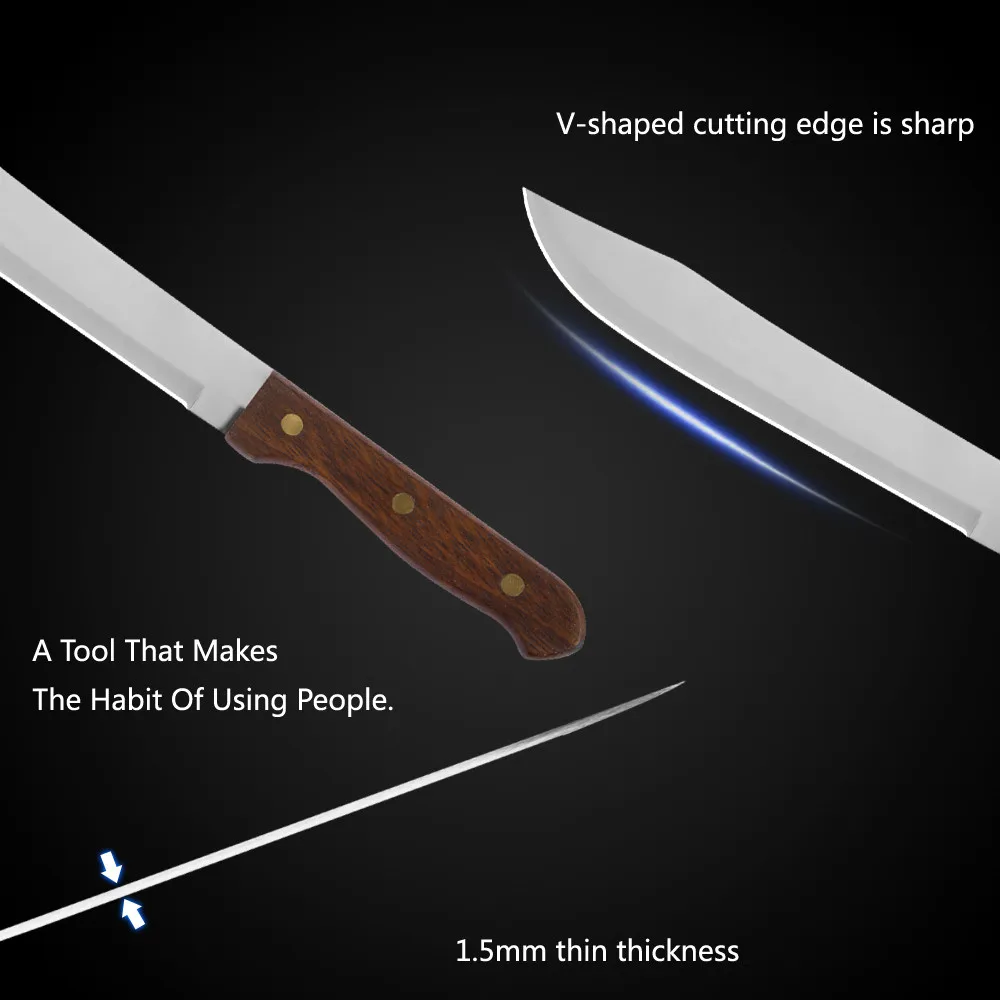 6 ''8'' нож из нержавеющей стали для нарезки дерева нож с деревянной ручкой рыболовные костяные инструменты аксессуар
