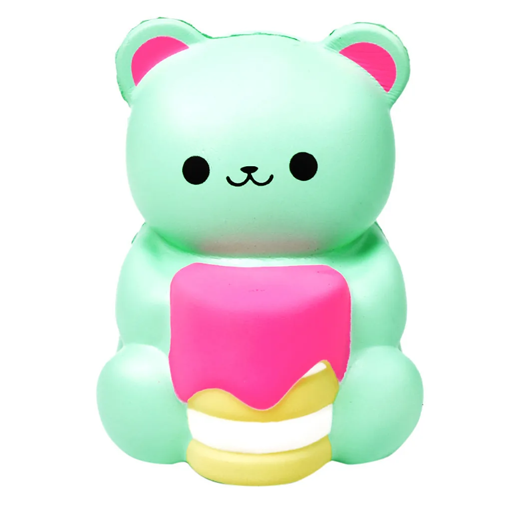 cute Bear Shape Decompression Venting Toys Slow Rebound cartoon Animal Toy Kids adult toys relieve stress #B