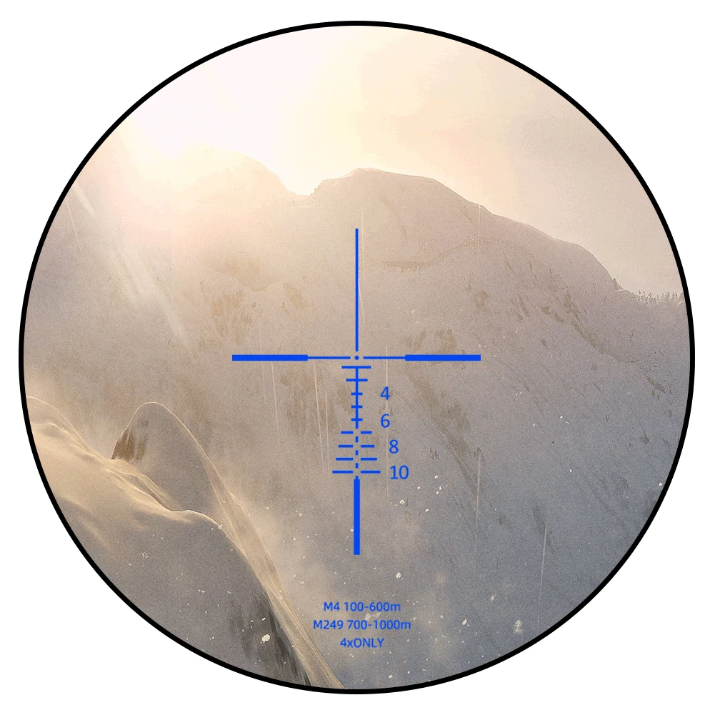 4X32 Prism Scope Illuminated Reticle AR15 Prism Optic AR332 AR 332