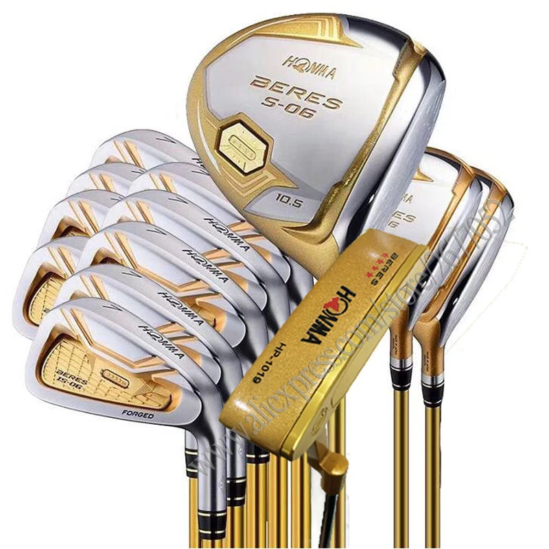 Jongleren Beven Pittig New Men Golf Clubs HONMA S 06 4 star Complete Set Clubs Golf  driver.wood.irons.Golf Graphite or Steel shaft No bag Free shipping|Golf  Clubs| - AliExpress