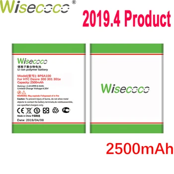 

WISECOCO 2500mAh BP6A100 Battery For HTC DESIRE 300 301 301E Mobile Phone In Stock Latest Production Battery+Tracking Number