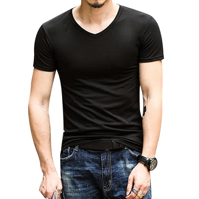 Модные мужские футболки Torridity, спортивная одежда, футболки, мужская одежда с рукавом, повседневная хлопковая тонкая футболка с круглым вырезом для фитнеса - Цвет: C Black