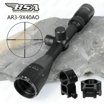 

BSA Essential AR 3-9x40 AO Hunting Optics Riflescopes Mil Dot Reticle Shooting Air Gun Rifle Scopes Sight with Metal Lens Cover