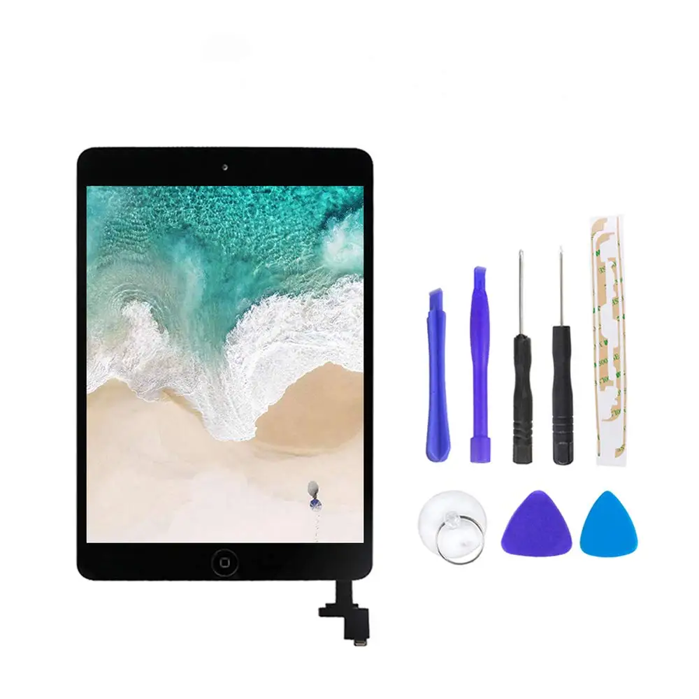 Black Flylinktech, 9,7 дюймов, сенсорные панели для планшета, для ipad 3, переднее стекло, сменный дисплей, экран для ipad, планшет, A1416, A1403, A1430 - Цвет: Black