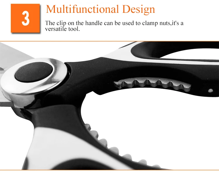 Кухонные ножницы из нержавеющей стали многофункциональные ножницы инструмент куриные ножницы кости птицы пакеты для хранения рыбы и овощей Ножницы открывалка для бутылок