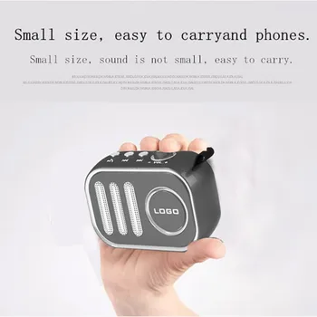 

Retro Portable Bluetooth Speaker Mini Wireless FM Radio U Disk Playback AUX USB TF Card Audio Altavoz Subwoofer Boombox F4027G