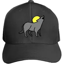 Остроконечная Кепка Coyote Howling Moon с принтом сэндвич бейсболка для Унисекс Регулируемая Кепка