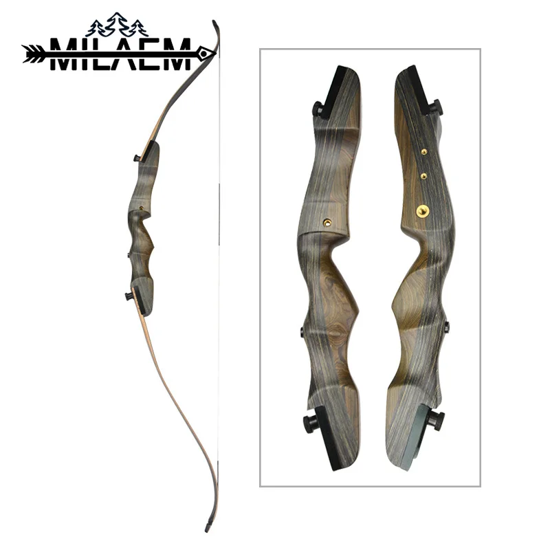 

1pc 62inch Archery Takedown Recurve Bow 18-40 lbs Wooden Handle Material Maple Laminate Hunting Shooting Bow