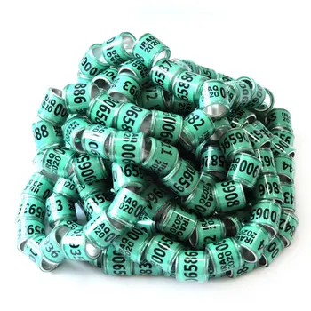 

100 Pcs Mix Color Bird Foot Ring Species Identify Dove Bands Training Rings Pet 27RE