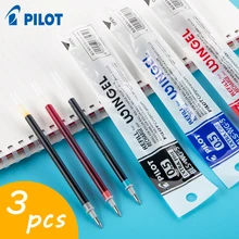 3 шт PILOT WINGEL Заправка для гелевой ручки BLS-WG-5 0,5 мм подходит для BL-WG-5 BL-WG-38 шариковый наконечник черного, синего и красного цвета