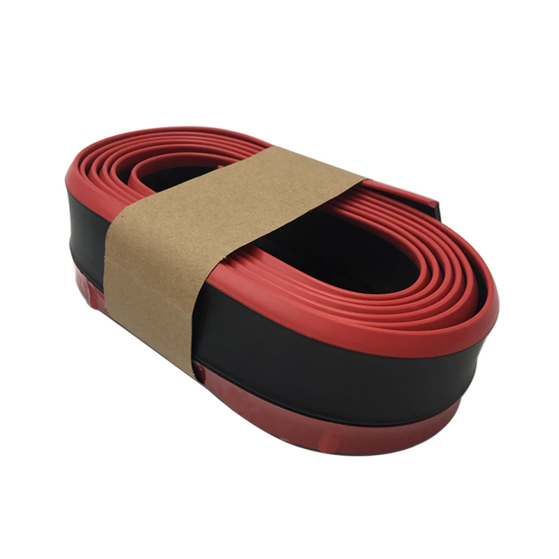 15 видов 2,5 м автомобильные наклейки в виде губ для переднего бампера автомобиля резиновые накладки для бампера автомобиля наружные накладки для губ - Цвет: 2 Red
