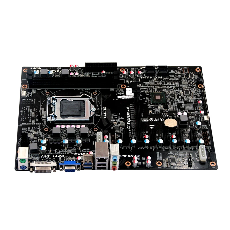 LGA1150 H81chipset Bitcoin mining Материнские платы 8G DDR3 с 4-м i3-i5-i7 Pentium Celeron cpu Промышленные 8* USB Материнские платы