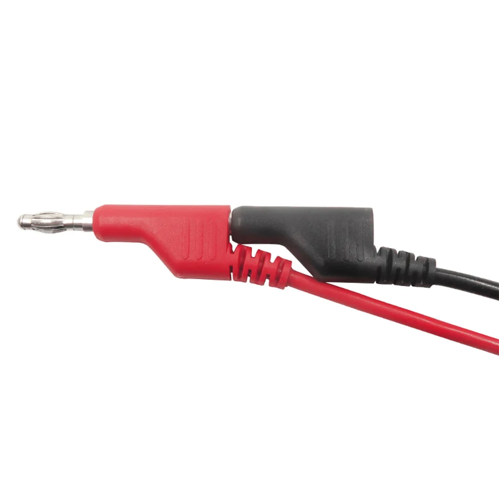 Dual 4mm Banana Plug Male Jack Silicone Test Cable 1Meter/39inch - Pack of 10