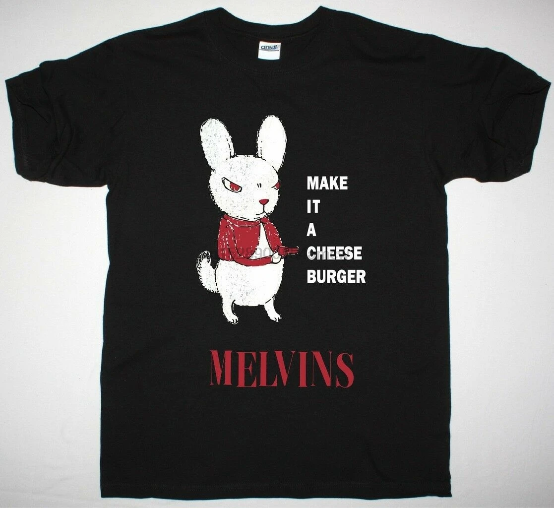 MELVINS CHEESBURGER Черная Мужская футболка | одежда