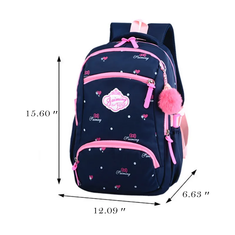 Oeak для девочек ортопедический рюкзак для начальной школы Mochila Infantil детские школьные сумки Детский Школьный рюкзак принцессы школьные сумки