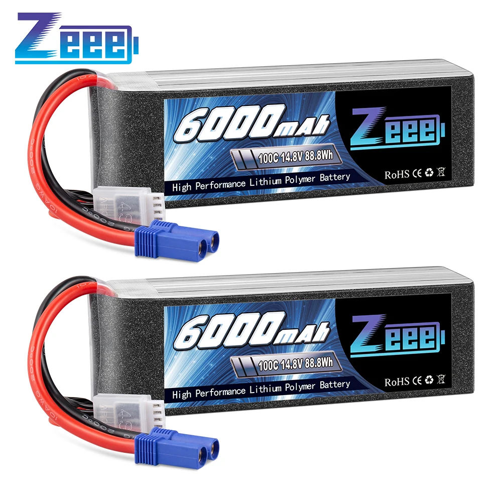 Мягкий чехол Zeee 4S Lipo 2 блока 14 8 в 6000 с мАч разъемом EC5 для радиоуправляемого