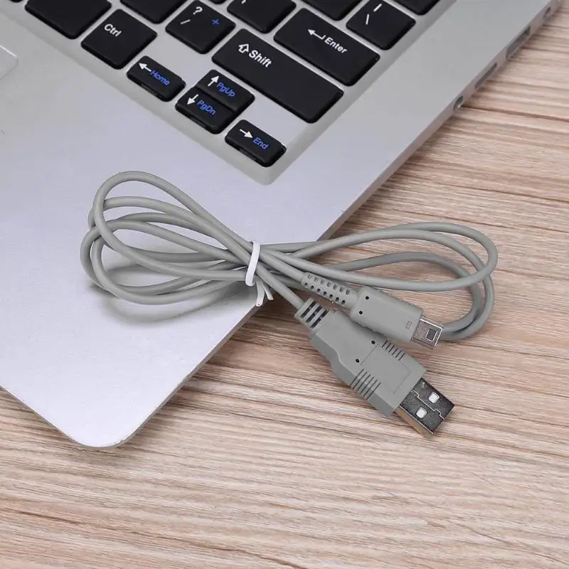 1 м usb зарядный кабель сменный шнур провод линия для nintendo wii U игровой контроллер геймпад совместим с настольным ноутбуком