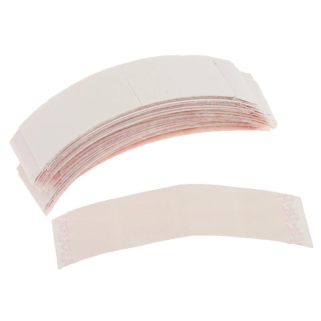 36 Pieces White Liner C Contour Double Sided Super Tape for Skin Weft Hair Extension Waterproof Lace Wig Toupee Pro Use