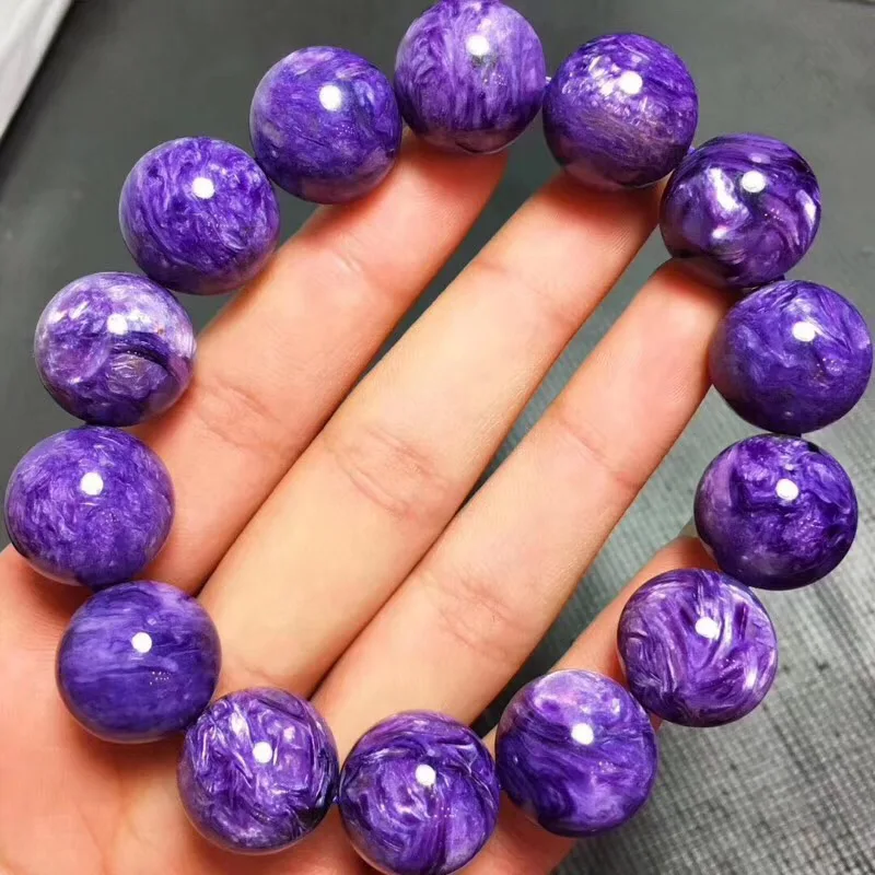 VANTJ классический элегантный Природный чароит браслет Fine Jewelry Banglr для женщин Femme леди свадьба Engagment вечерние подарочная коробка