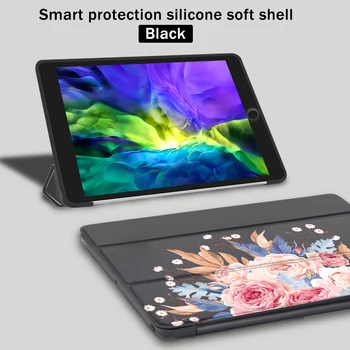 

Flower Set iPad Cases For iPad Mini 1 2 3 Funda Soft Silicone Back Coque Protective Covers iPad 7th Generation Case Pro 11 2020