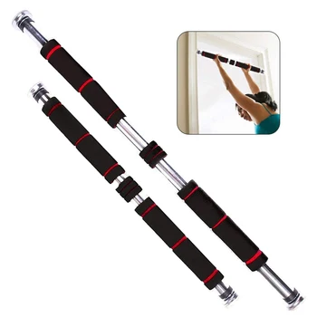 

Portable Adjustable Pull Up Bar Heavy Duty Pull-ups Chin-up Bar Horizontal Fitness Exercise Gym Bar Accessory Doorway 60-100cm