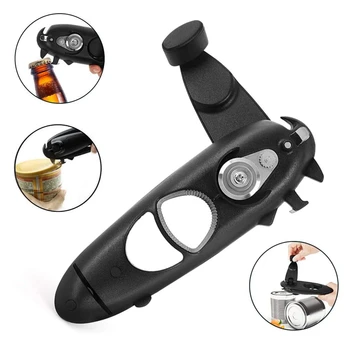

8 In 1 Multifunction Can Bottle Opener Ultra Sharp With Easy Turn Knob For Seniors With Arthritis Home Kitchen Gadgets