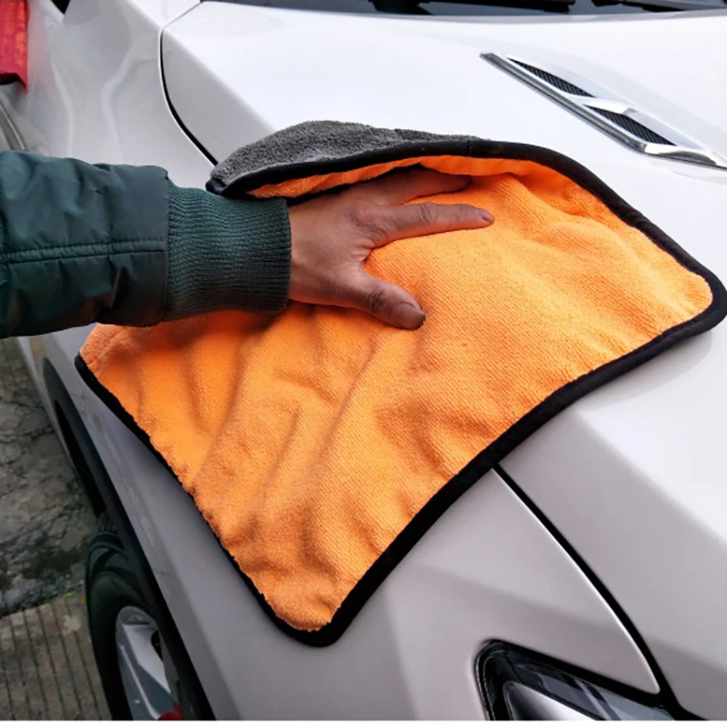 DSMOTEK супер мягкое полотенце для чистки автомобиля 38*40 см коралловый флис детали автомобиля салфетка полотенце комплект для чистки автомобилей Прямая