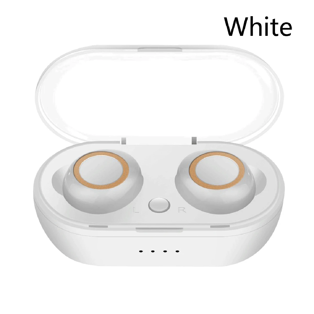 Беспроводные наушники, голосовое управление, Bluetooth, TWS, отпечаток пальца, сенсорный, Bluetooth 5,0, наушники, 3D стерео, беспроводные наушники для мужчин - Цвет: White