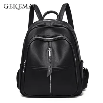 

Rivet Tassel Designer Women's Backpack High Quality Youth Leather Backpacks Simple Vintage Teenagers Girls School Bag Mochila