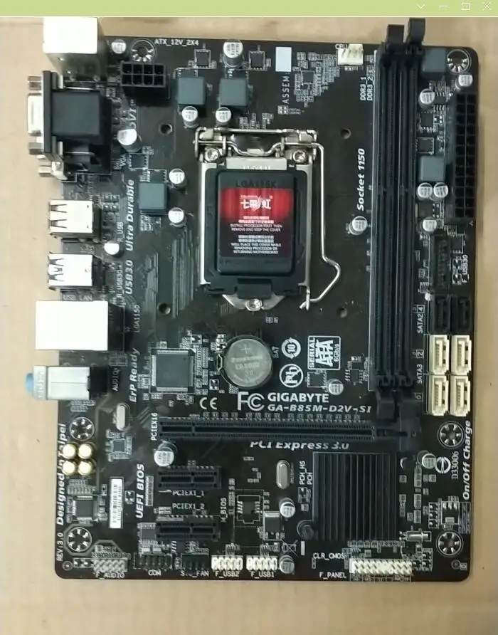 Настольная Материнская плата Gigabyte GA B85M D2V SI для intel LGA 1150 DDR3 USB2.0 USB3.0 16GB DVI VGA B85