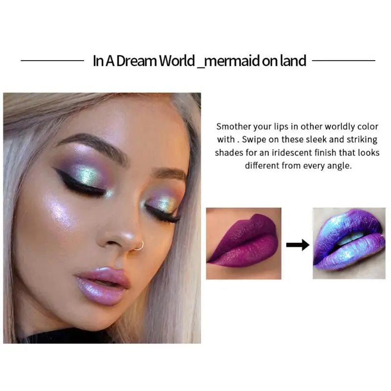HANDAIYAN 6pcs/set Shimmer Lip Gloss Crystal Glow Laser Holographic Waterproof Non-stick To The Cup Lip Stick Plumper Gloss HANDAIYAN 6pcs/set Shimmer Lip Gloss Crystal Glow Laser Holographic Waterproof Non-stick To The Cup Lip Stick Plumper Gloss