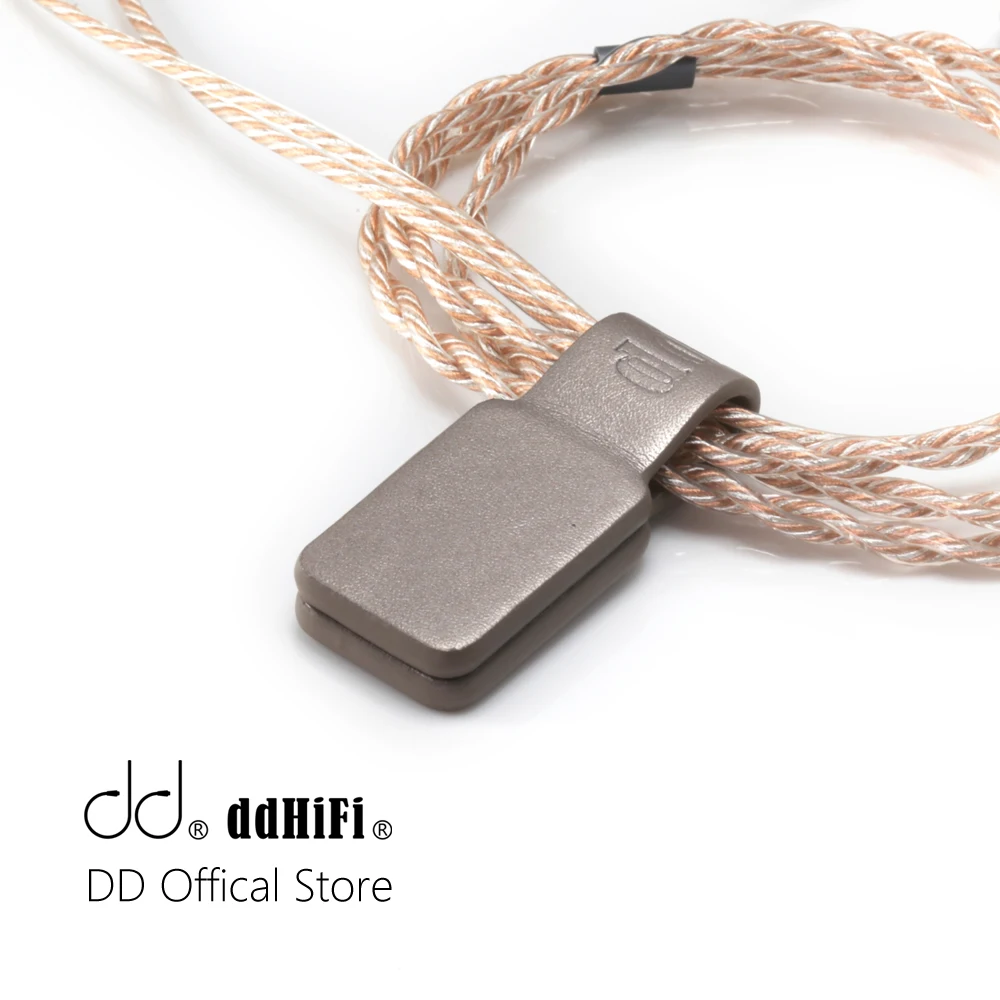 DD ddHiFi C10A Earphone Cable Clip, PU Leather Wire Organizer