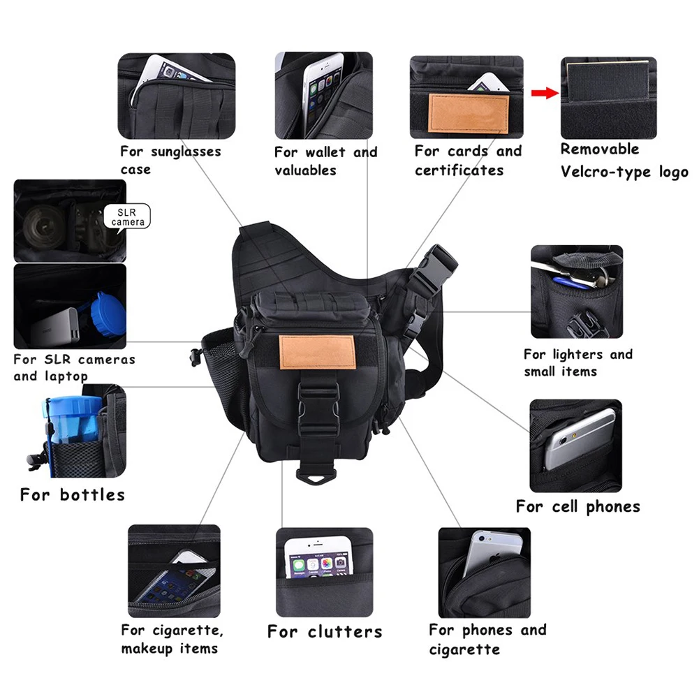 MrY Fishing Bag For Rod Holder Fish Case Drop Leg Thigh Bag Waist Fanny Pack Outdoor Camping Fishing Multifunctional Sling Bag