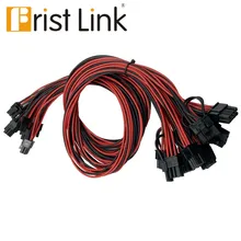 

0.5/0.6/0.7M PCI-Epower cord 6pin to 8pin(6+2) male to male, used for GPU power breakout board adapter, used for Ethereum mining