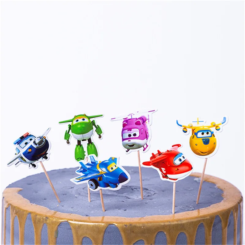 Toppers-7-1set 1 компл. Мультфильм Мститель игрушка история замороженные дети партии кекс Picks выбор Дети День рождения Минни украшения семья вечерние поставки - Цвет: Toppers-7-1set