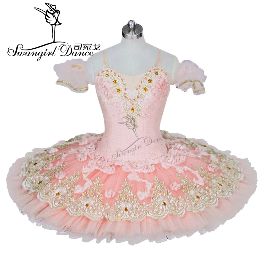 Adult pink peach nutcracker ballet tutus women platter tutu girls swan lake ballet costumes professional ballet tutus BT9028