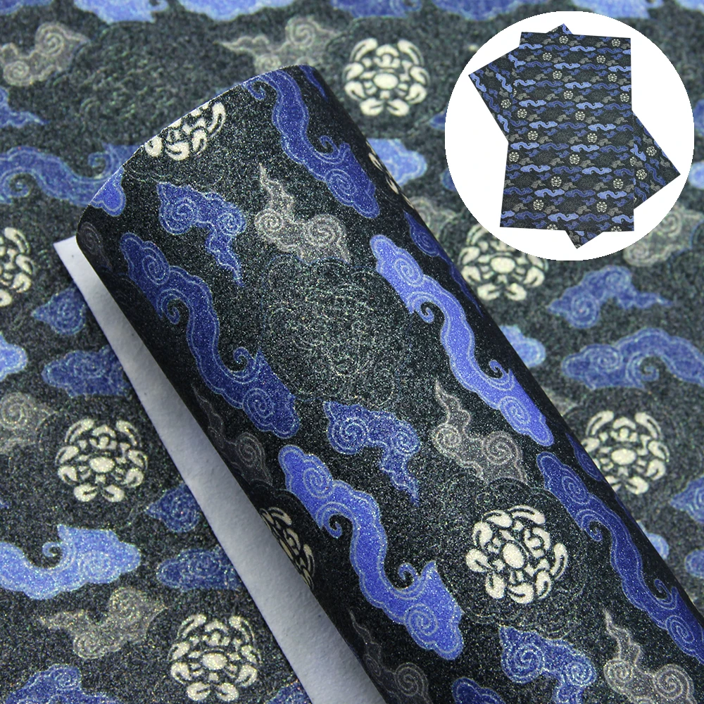 1094328001 David accessories 20*34 см и рисунком облаков, мелкие блестки синтетическая кожа "сделай сам" с бантом сумка чехол для телефона Искусственная кожа ткань, 1Yc8036 - Цвет: 1094328001