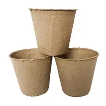 New 200Pcs Biodegradable Gardening Plants Nursery Paper Pots Seedling Raising Cups Garden Tool