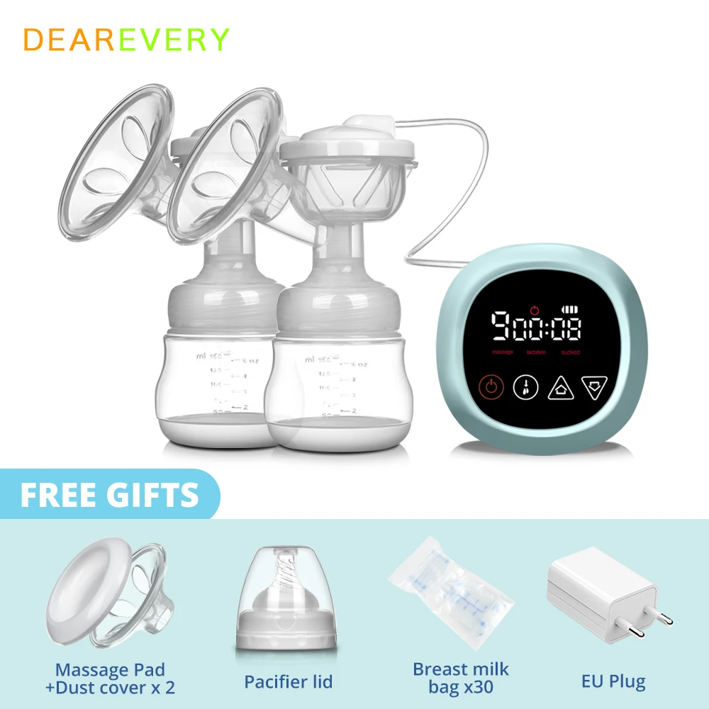 Breast-Pump Control Baby-Bottle Bpa-Free Electric Rechargeable Outdoors Nursing LCD Touch-Screen
