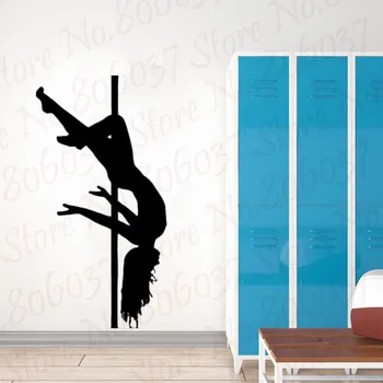 

NEW Wall Vinyl Sticker Room Decal Mural Design Strip Sexy Girl Pole Dance PW506