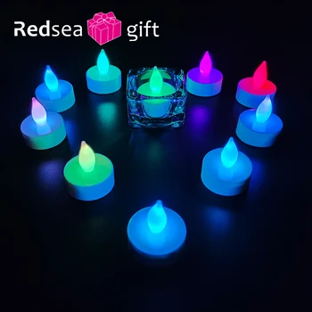 

pc LED color Candles Battery-Powered Flameless Candles Decor Home pary wedding Decor birthday Night Light Bright Lamps Gifts